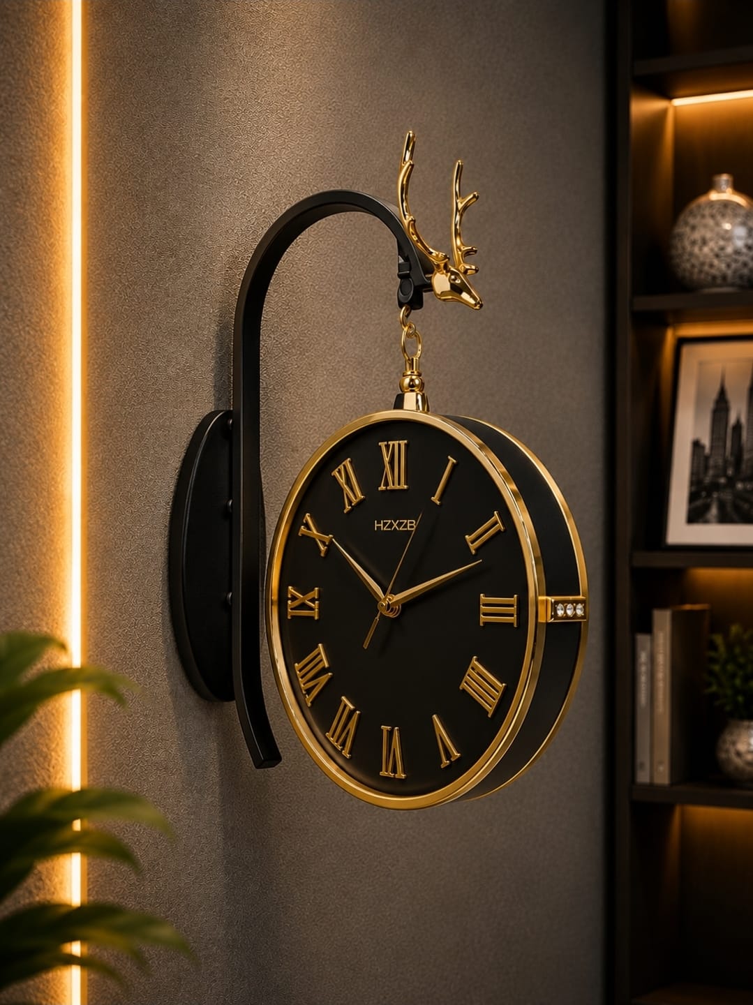 Vintage Dual Dial Hanging Clock – Luxe Numerals