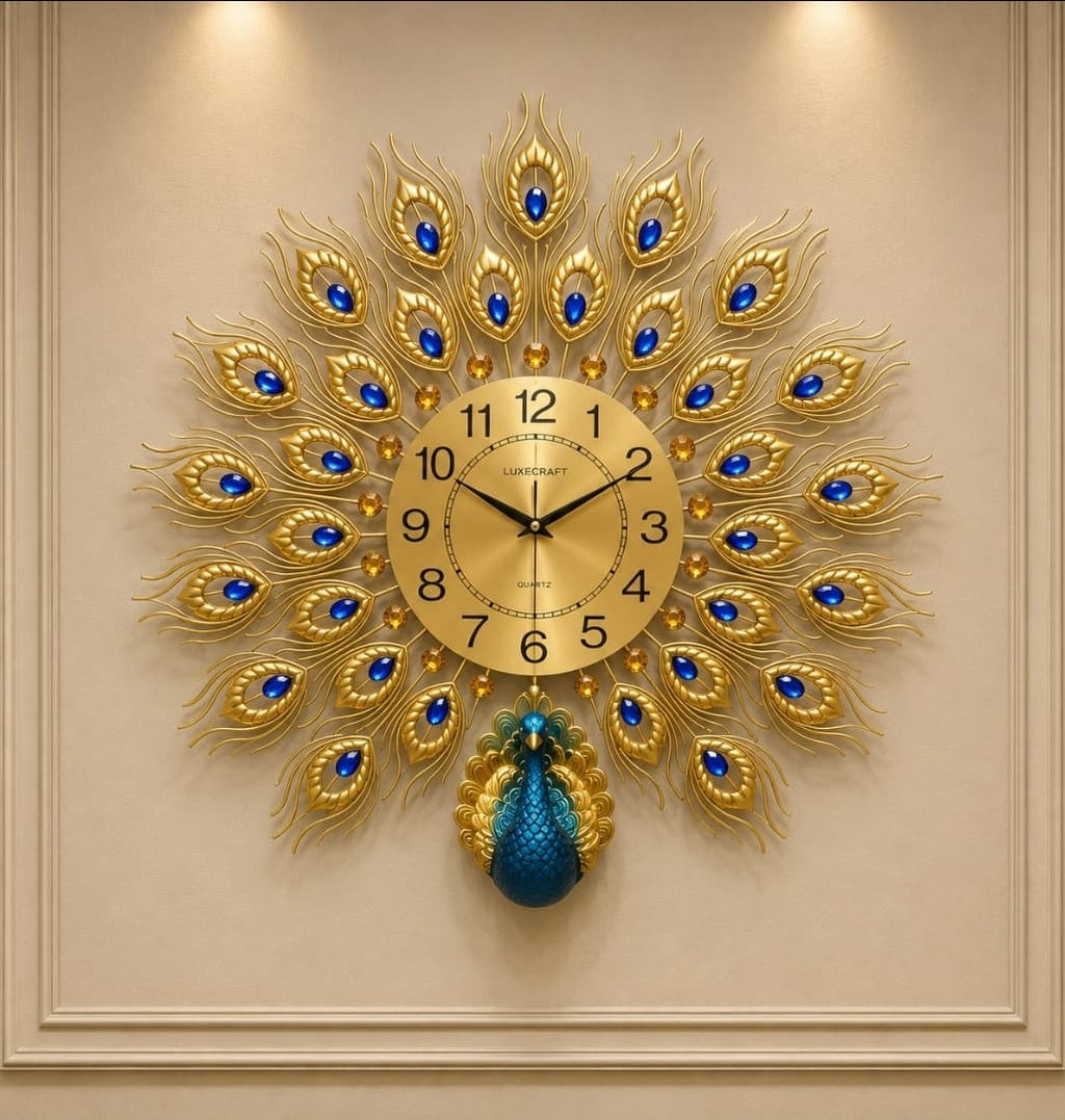 Peacock wall clocks