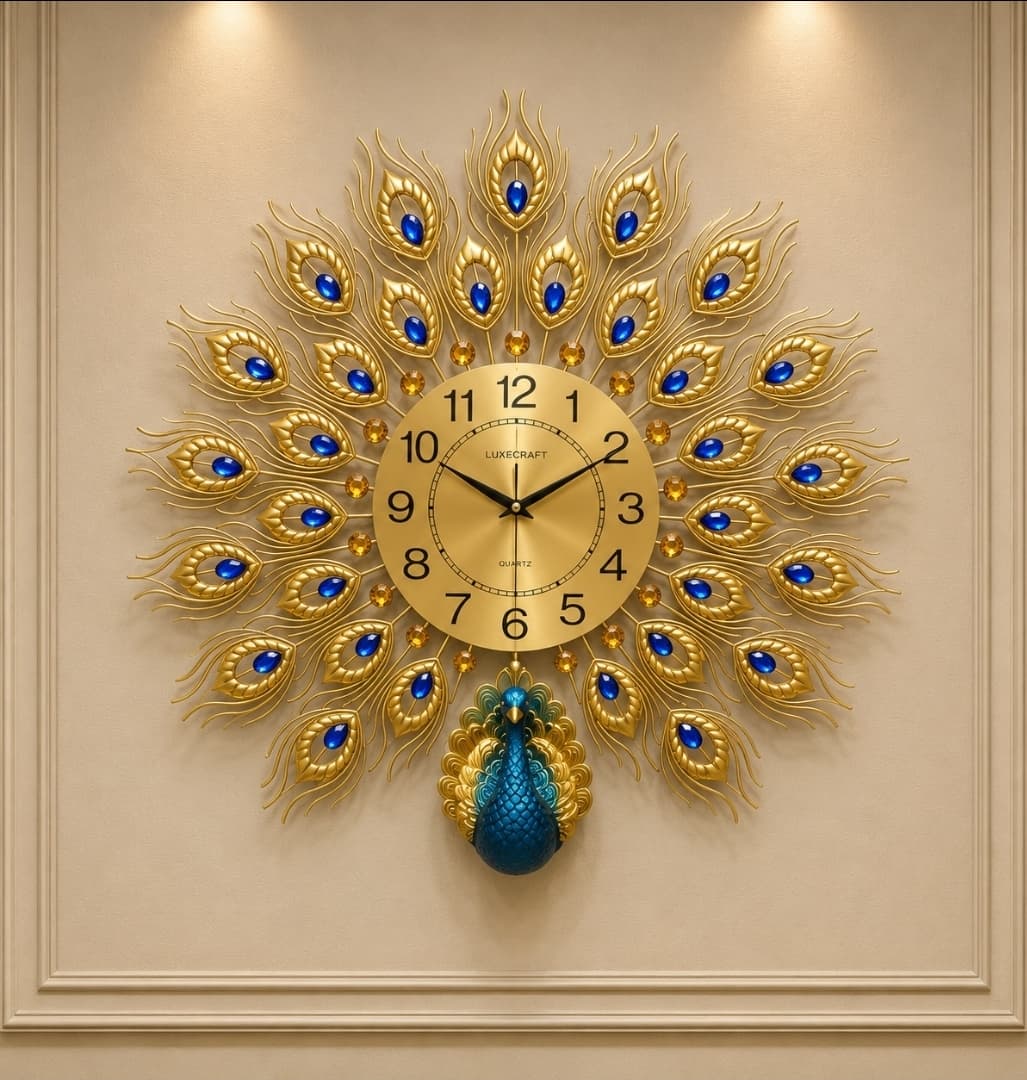Peacock wall clocks