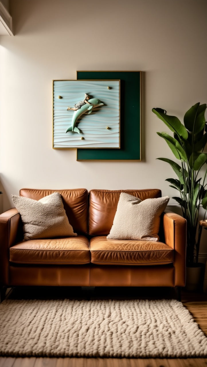 3D Imported Wall painting with metal framing