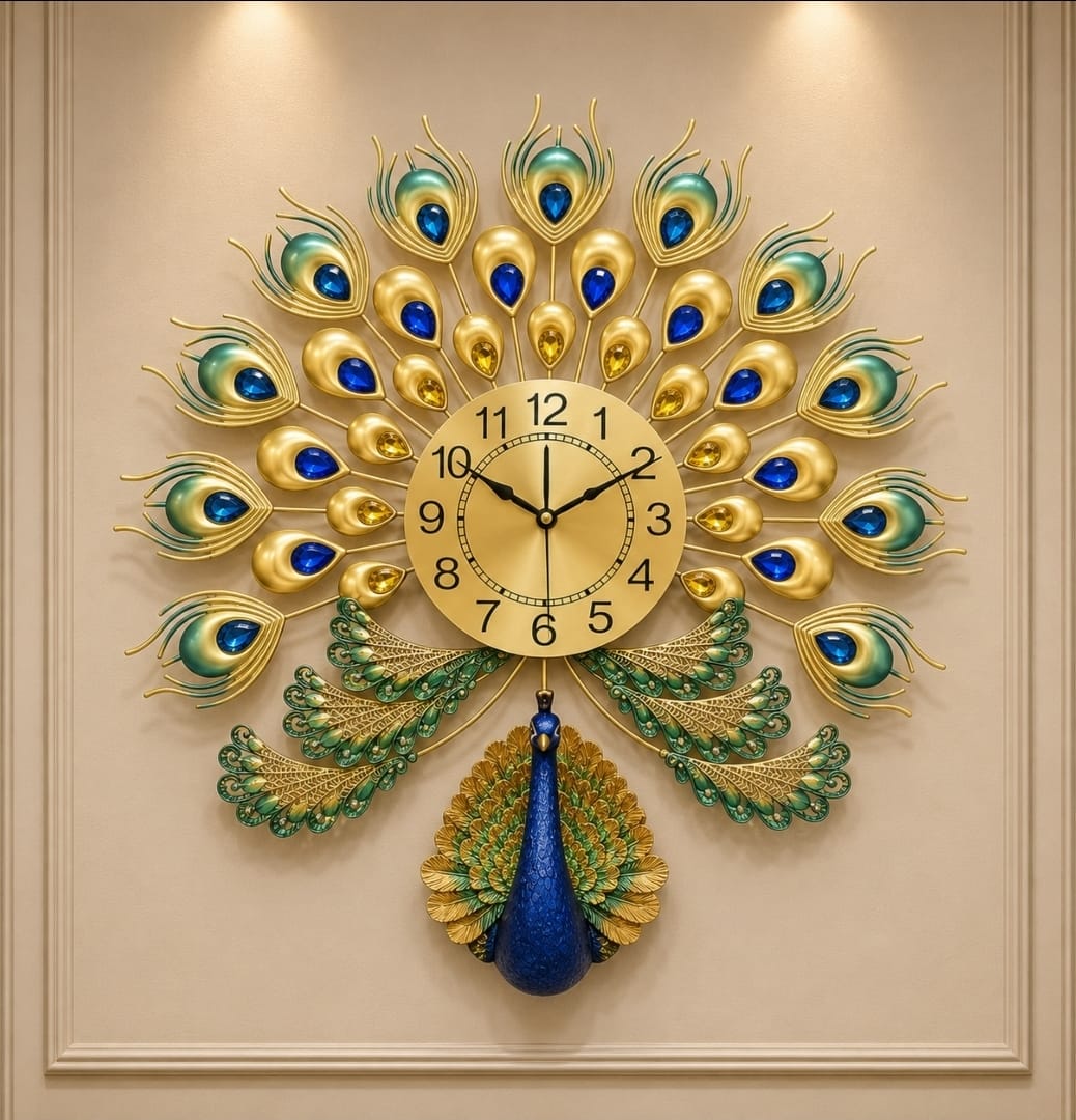Peacock wall clocks
