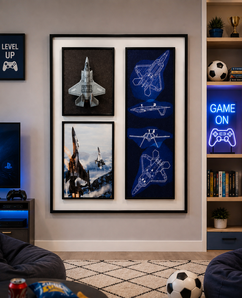 MI - Aeroplane Wall Art Collection
