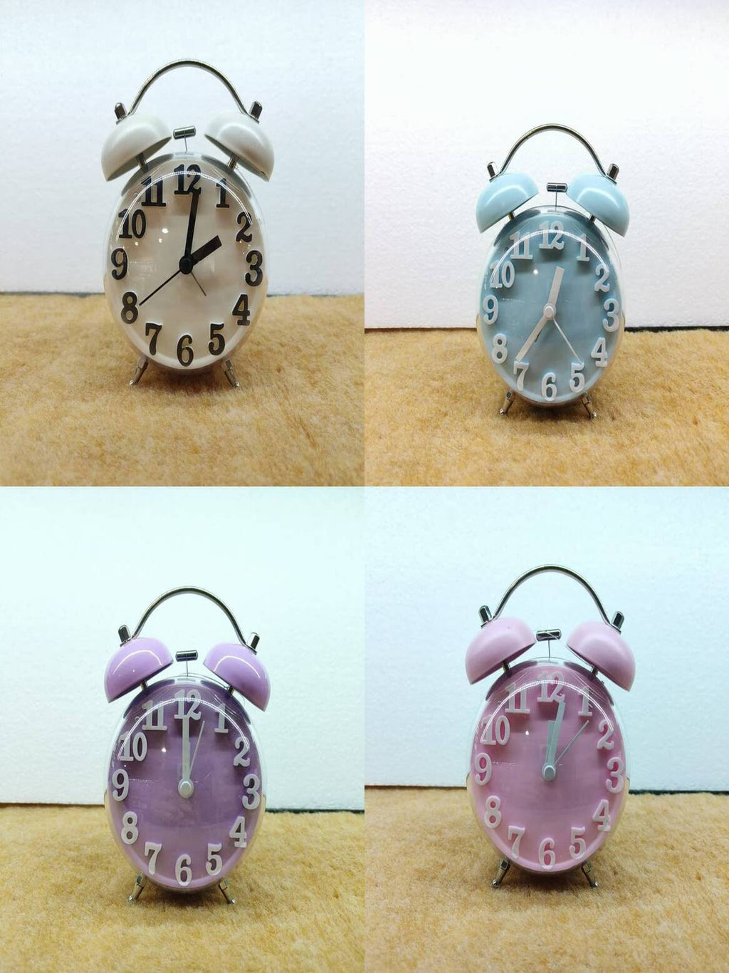 Table clock Retro Twin Bell Alarm Clock - Pastel Color Collection