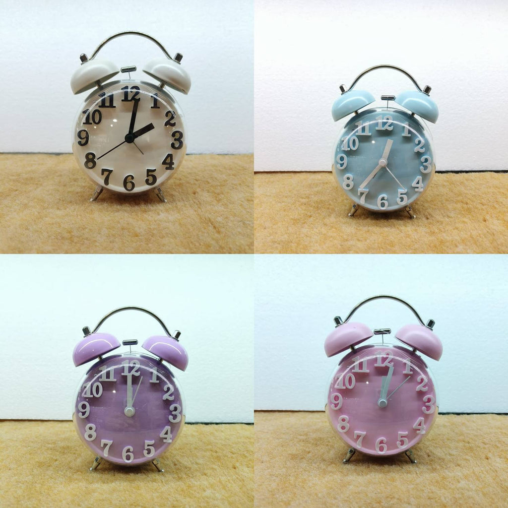 Table clock Retro Twin Bell Alarm Clock - Pastel Color Collection