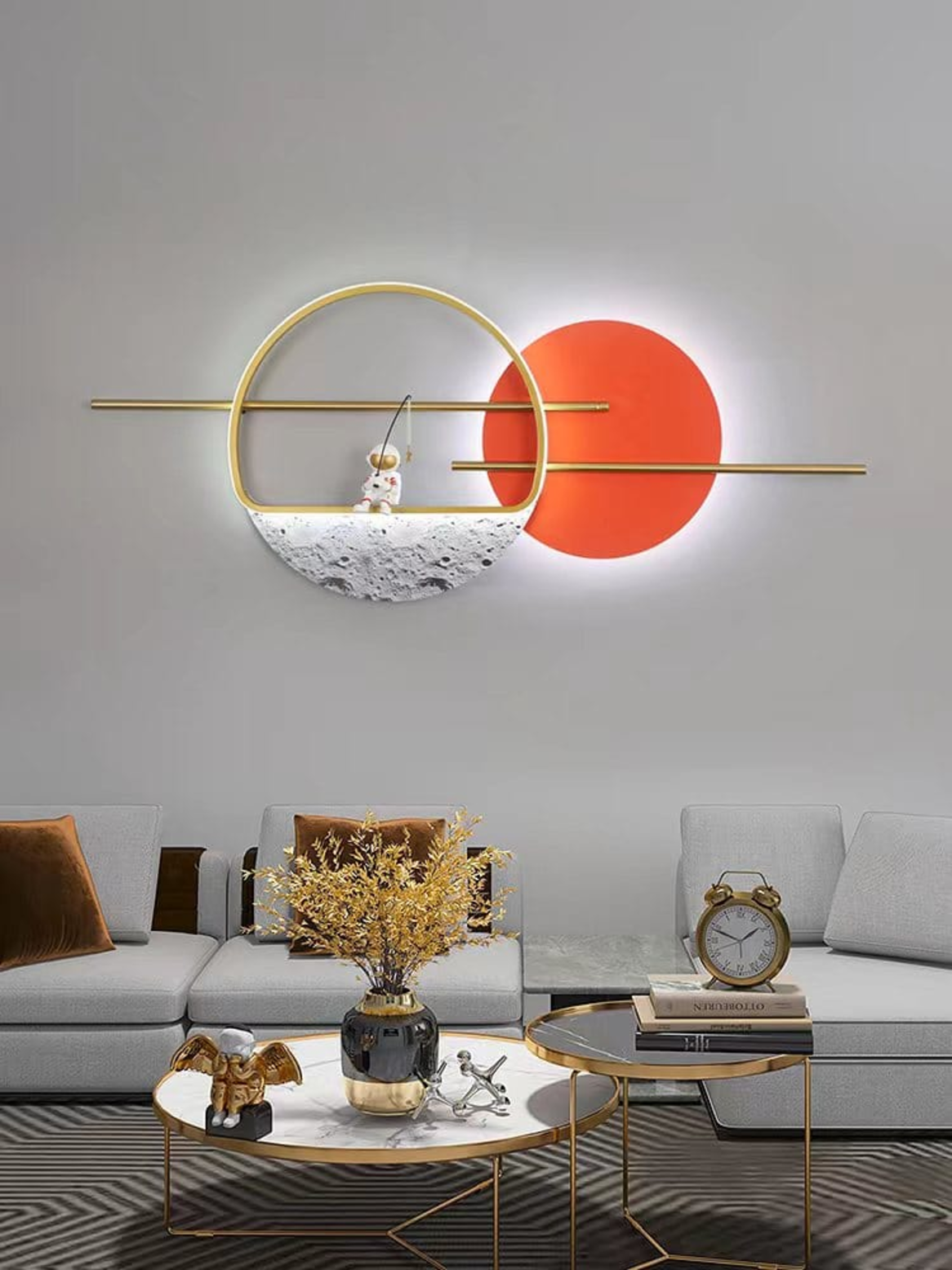 LED Metal Art Lunar Dreamscape