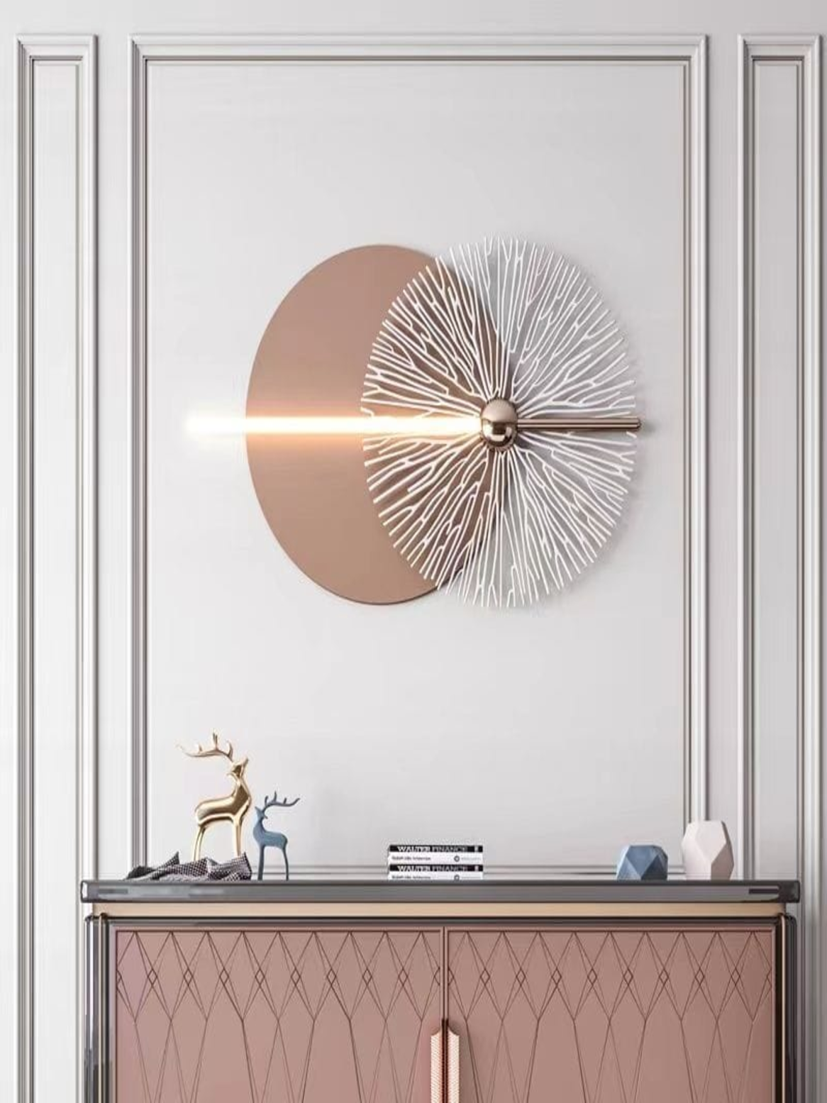 LED Metal Art Ethereal Radiance Illuminated Metal Burst Wall Art