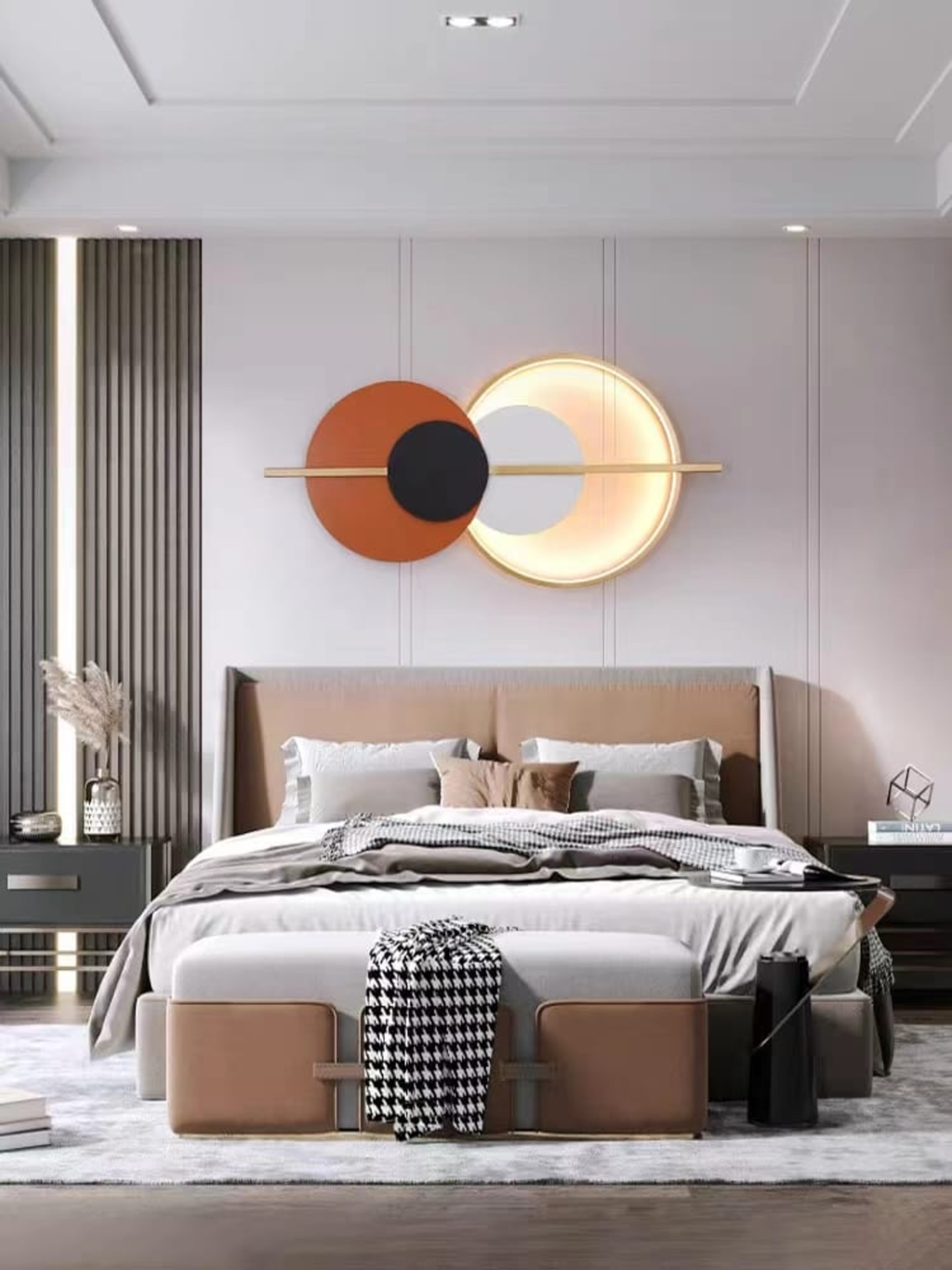 LED Metal Art Lumina Luxe Illuminated Geometric Metal Sculpture