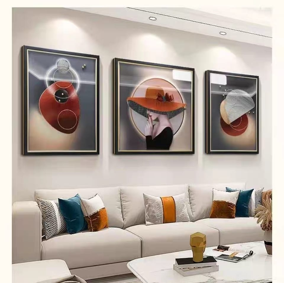 Shadow Box Paintings Chic Elegance & Abstract Forms 3D Shadow Box Wall Art Set