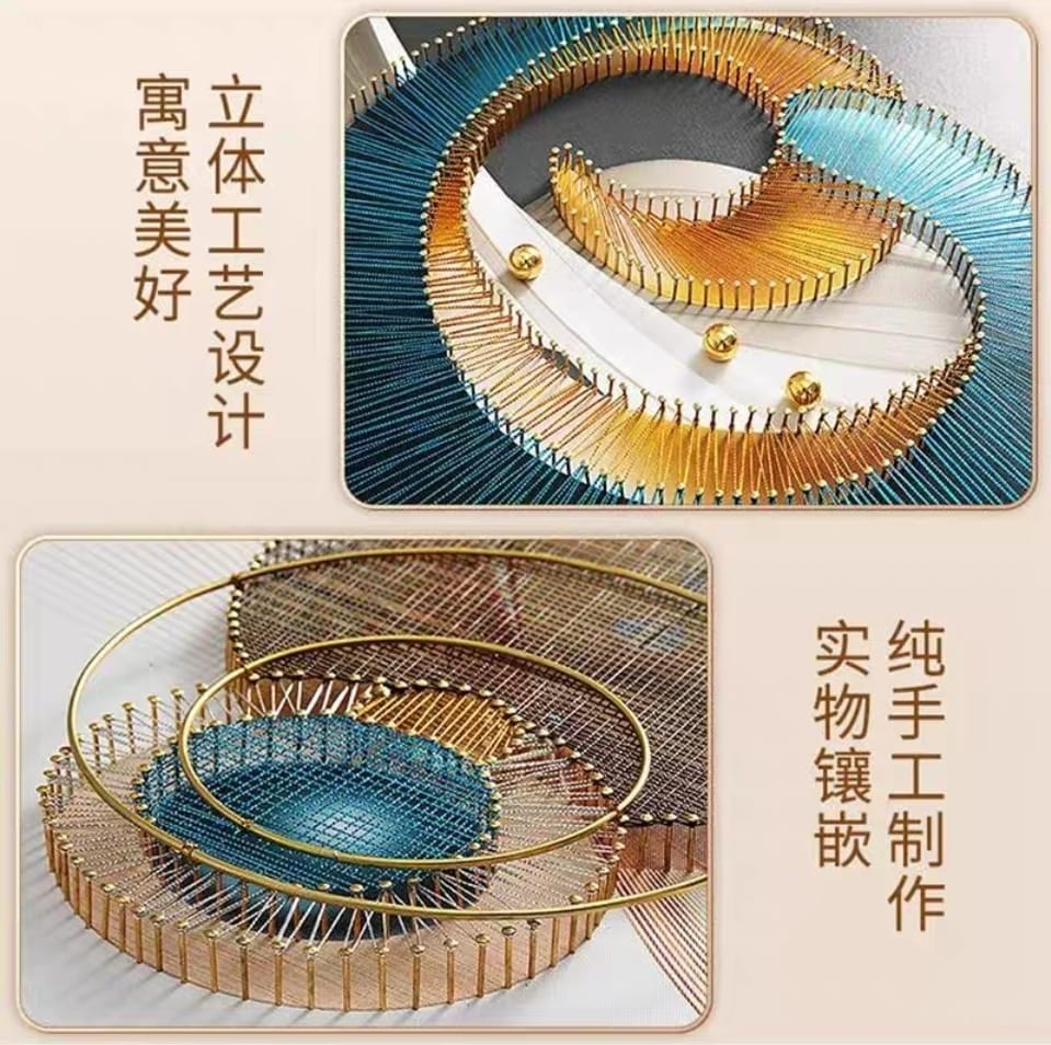 Shadow Box Paintings Modern Abstract Cosmic Harmony 3D Shadow Box Wall Art Set