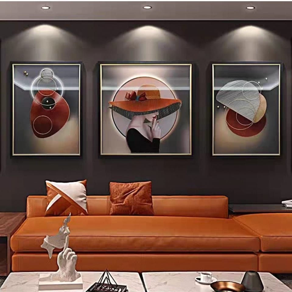 Shadow Box Paintings Chic Elegance & Abstract Forms 3D Shadow Box Wall Art Set
