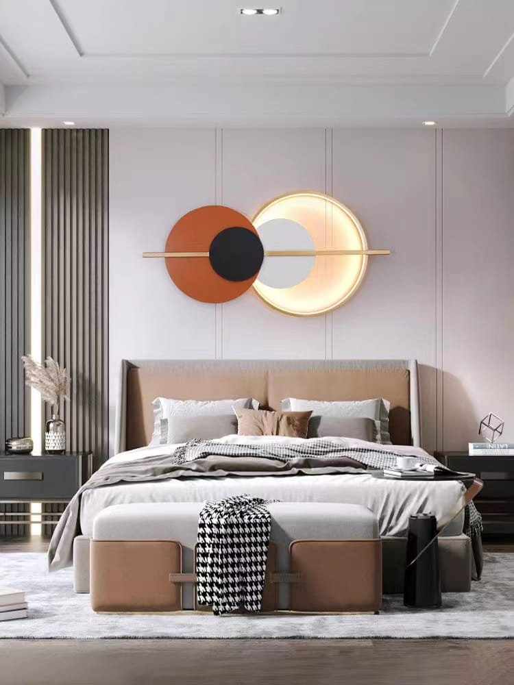 LED Metal Art Lumina Luxe Illuminated Geometric Metal Sculpture