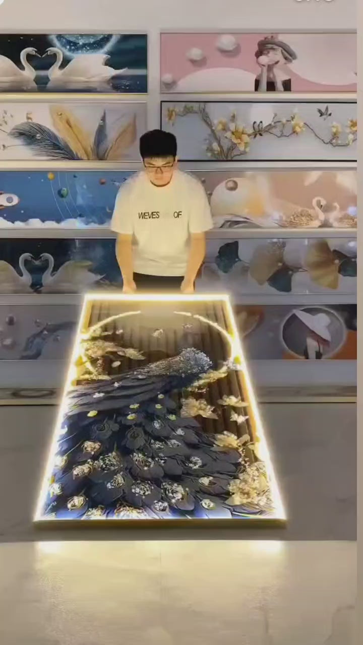 LED Crystal Wall Painting - Royal Bloom