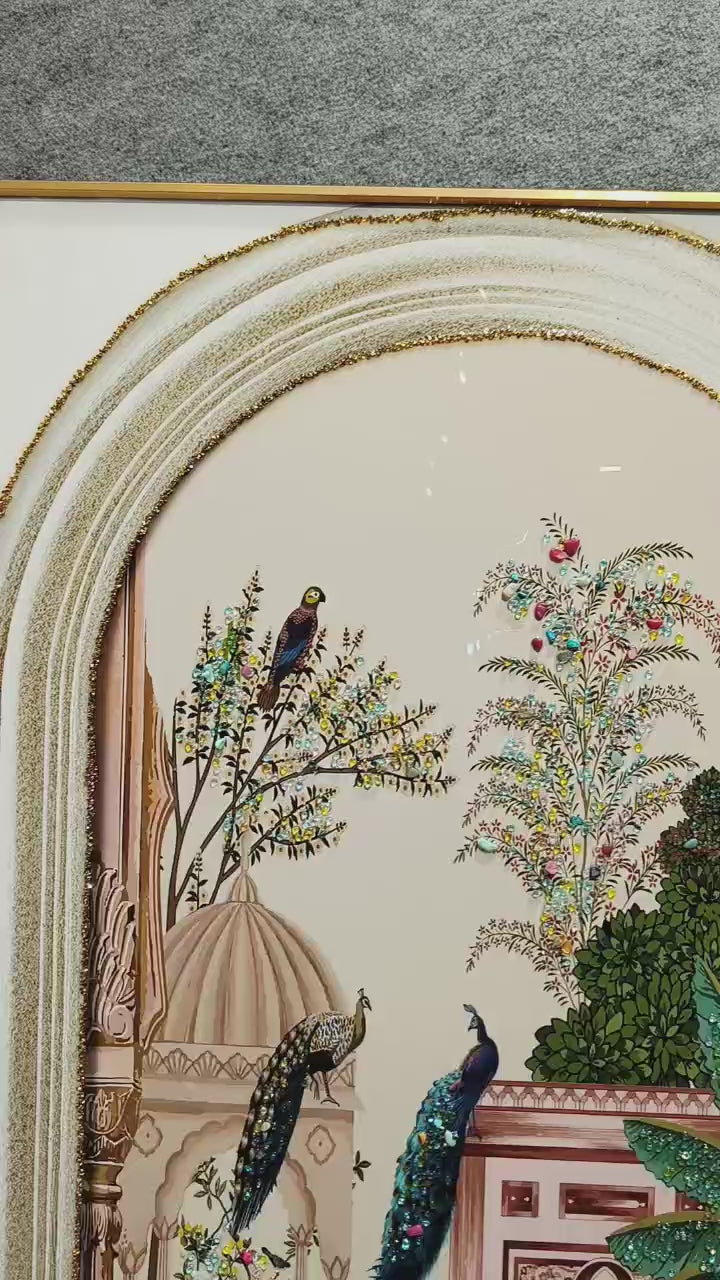 Royal Peacocks - Crystal Painting