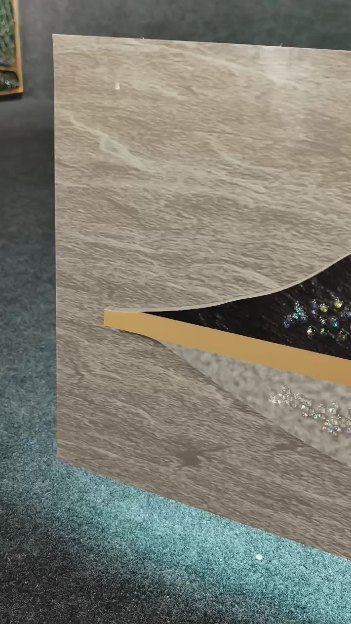 LED Crystal Paintings Modern Crystal Wall Art For Wall Decor With LED Light