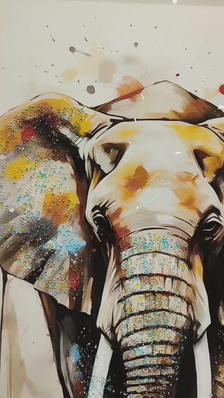 Majestic Elephant - Crystal Painting
