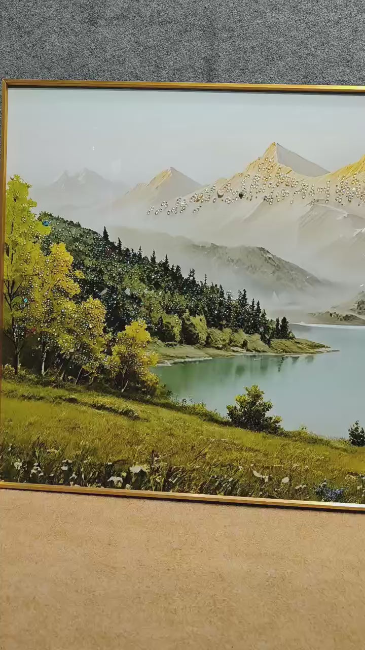 Tranquil Peaks - Crystal Painting