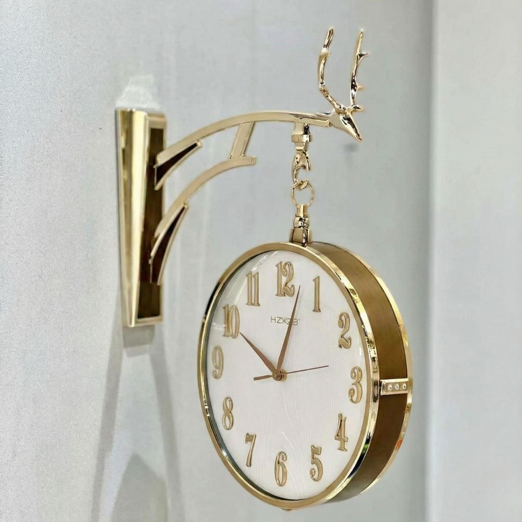 Vintage Dual Dial Hanging Clock – Luxe Numerals