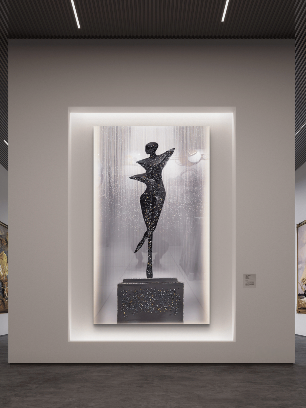 Crystal Paintings Ethereal Silhouette Jeweled Dancer Crystal Arts